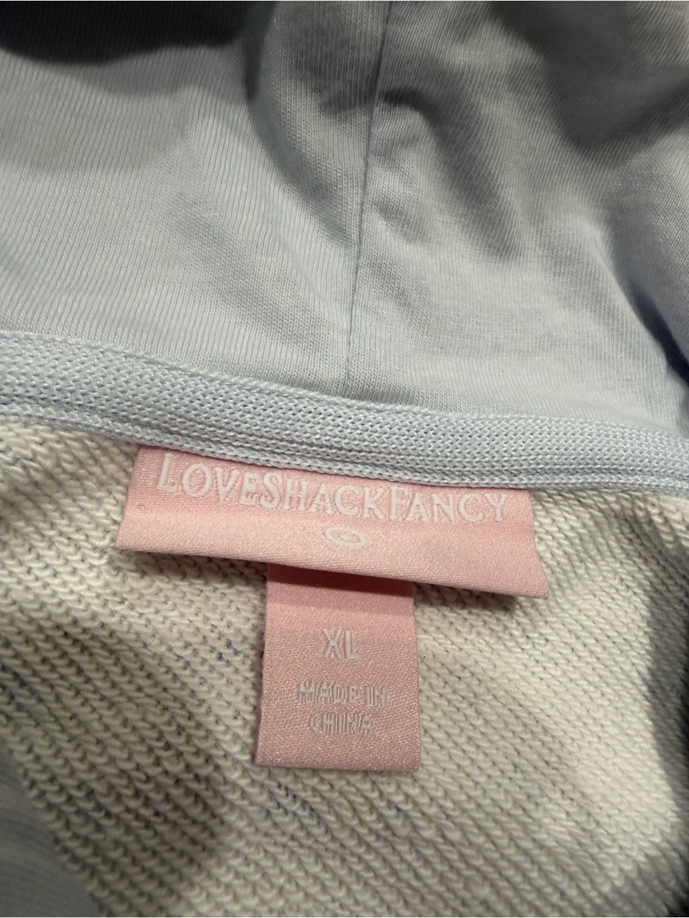 LoveShackFancy x Target Girls XL Blue Floral Ditsy French Terry Hoodie NWT - Picture 3 of 7